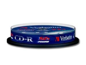 Optical Media VERBATIM CD-R(52x) 700MB 10pk Spindle - 2449618494