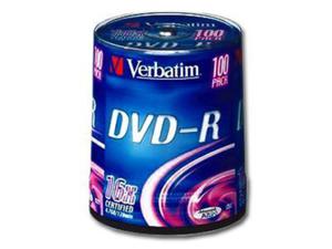 Optical Media VERBATIM DVD-R(16x) 4.7GB 100pk Spindle Advanced AZO - 2449618501
