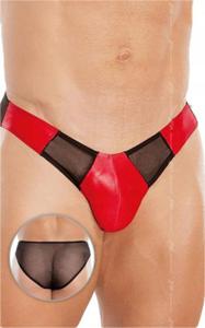 SEKSOWNE SLIPY MSKIE 4466 RED ROZMIAR M/L - 2859516419