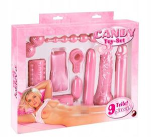Super Zestaw Erotyczny Candy Toy-set 9 Elementw - 2859515270