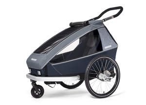 Przyczepka rowerowa Croozer Kid Vaaya 1 Graphite Blue - jednomiejscowa - 2868467416