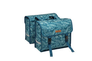 Podwjna sakwa torba rowerowa na baganik Newlooxs Forest Fiori Double Blue - 2876386799