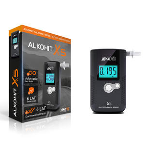 Alkomat ALKOHIT X5 Elektorchemiczny + Kalibracje + Etui - 2867948968