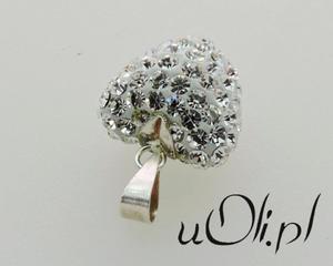 Wisiorek serce SWAROVSKI walentynki - 2823481368