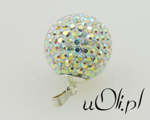 Wisiorek SWAROVSKI efekt AB kula