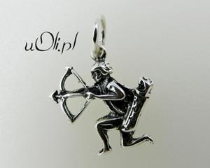 Znak zodiaku Strzelec - oksydowane srebro - 2823481419