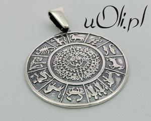 Wisior duy Zodiak znaki zodiaku srebro oksyda - 2823481464