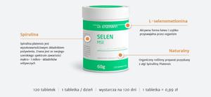 Selen MSE Naturalny preparat w postaci L- Selenometioniny pozyskany z mikroalgi spiruliny platensis. - 2824922533