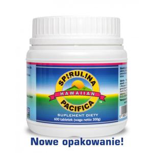 Spirulina Pacifica hawajska 500 mg (600 tabletek) - suplement diety - 2845147274