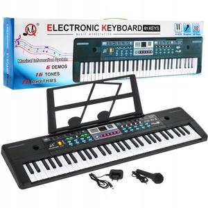 Keyboard z mikrofonem organy do nauki dla dzieci - 2863961064