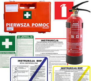 Zestaw may dla firm Apteczka K-10, Ganica 2kg, Instrukcje BHP - 2875576866