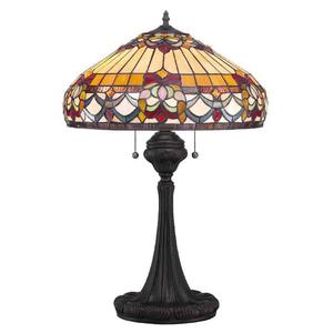 Lampa stołowa Belle Fleur witrażowa - 2869966110