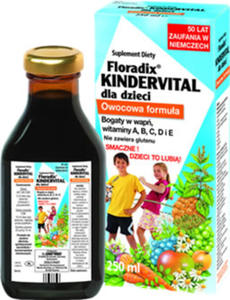 Floradix Kindervital 250ml Aby dzieci rosy zdrowo - 2825969531