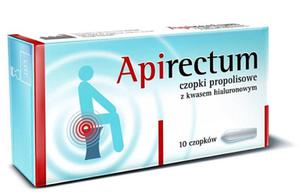 APIRECTUM CZOPKI PROPOLISOWE 10CZOP. HEMOROIDY - 2825969599