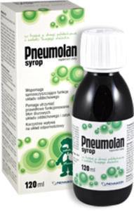 PNEUMOLAN SYROP 120ML ZATOKI, KASZEL, KICHANIE - 2825969622