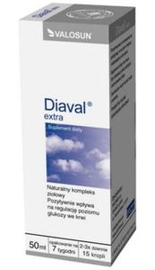 DIAVAL EXTRA 50 ml CUKRZYCA POZIOM CUKRU - 2825968910