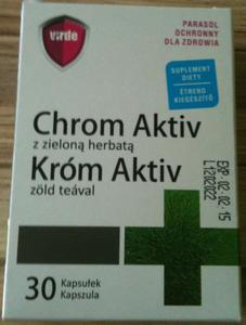 CHROM AKTIV Z ZIELONA HERBATA 30KAPS.WSPOMAGA ODCHUDZANIE - 2825968912