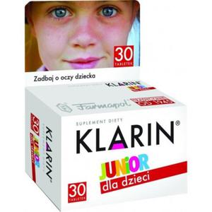 KLARIN JUNIOR 30TABL. ZADBAJ O OCZY DZIECKA - 2825968935