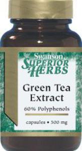 Green Tea Extract 60kaps. Ekstrakt z zielonej herbaty (500mg - 60% polifenoli) - 2825969389