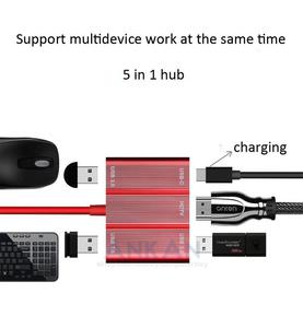 Adapter HUB 5w1 HDMI USB-type C dla Huawei P30 - 2859484969