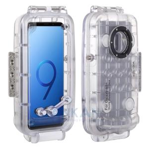 Wodoodporna obudowa 40m dla Samsung Galaxy S9+ (przezroczyste) - 2859484739