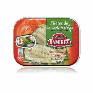 Filety z sardynek portugalskich w kremie z pomidorw Ramirez 100g - 2827782970