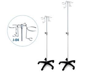 JSK1A/J-04 stojak kroplówki regulowany z gowic J-04 2 haczyki 2 koszyki i podstaw z...