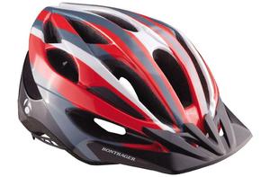 Kask rowerowy Bontrager  Solstice biao - czerwono - czarny - Biao - czerwono - czarny