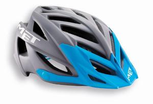 Kask MET Terra Unisize - Szaro - cyjan - 2654405784