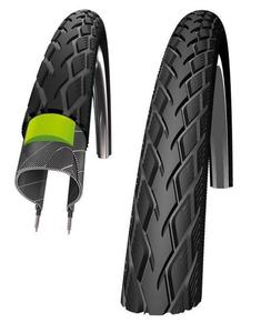 OPONA SCHWALBE MARATHON 27,5" x 1,65 GreenGuard czarna, reflex