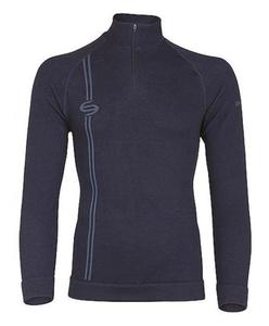 Brubeck LS01450 Sweter mski Prestige granat - 2654411425