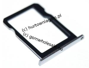 Huawei Ascend P7 (P7-L10) - Oryginalna szufladka kart SIM i Micro SD czarna - 2844200478