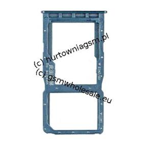 Huawei P30 Lite (MAR-L21) - Oryginalna szufladka karty SIM i SD niebieska - 2862455400