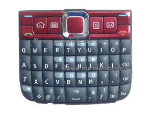 Nokia E63 - Oryginalna klawiatura czerwona - 2822145764