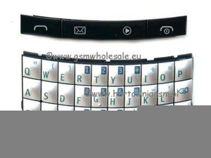 Nokia Asha 303 - Oryginalna klawiatura srebrna - 2822146057