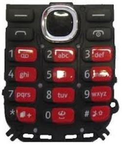 Nokia 112 - Oryginalna klawiatura czerwona - 2822146879