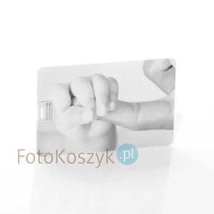Pendrive Karta Kredytowa Rczka Czarno-Biaa (do wyboru pojemno 2-32 GB) - 2841368517