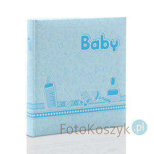 Album wklejany dziecicy Baby Blue (tradycyjny 40 kremowych stron) - 2869350191