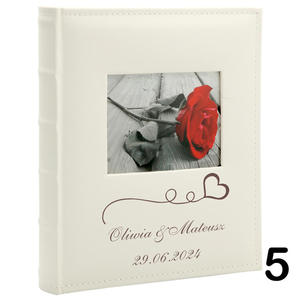 Album lubny, wklejany, 60 kremowych stron, personalizowany, 5 wzorw - 2875502653