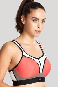 Non Wired Sports Bra - Panache Sport - biustonosz 7341 - coral multi - 2859803594