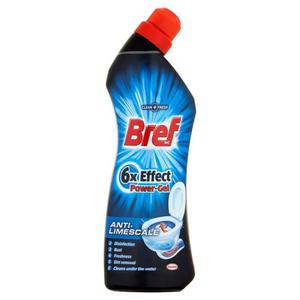 Bref WC 6x Effect Power Gel Anti-Limescale el do toalet 750ml - 2827385072