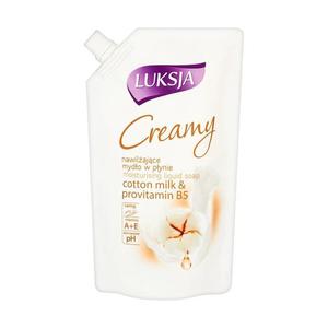 Luksja Creamy Cotton Milk & Provitamin B5 Nawilajce mydo w pynie opakowanie uzupeniajce 400ml - 2827385364