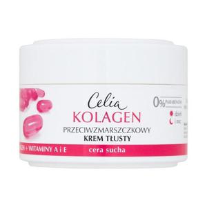 Celia Kolagen Przeciwzmarszczkowy krem tusty z witaminami A i E na dzie i noc 50ml - 2850449279