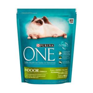 PURINA ONE Indoor Formula Penoporcjowa karma dla dorosych kotw bogata w indyka i ziarna 800g - 2846388727