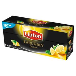 Lipton Earl Grey Lemon Herbata czarna 50g (25 torebek) - 2827386826