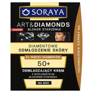 Soraya Art&Diamonds Diamentowe Odmodzenie Skry 50+ Odmadzajcy krem na noc 50ml - 2827387413