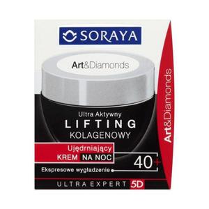 Soraya Art and Diamonds Ultra Atywny Lifting Kolagenowy 40+ Ujdrniajcy krem na noc 50ml - 2827387419