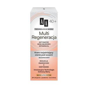 AA Technologia Wieku 40+ Multi Regeneracja Krem rozjaniajcy cienie pod oczami 15ml - 2845317386