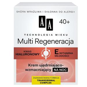 AA Technologia Wieku 40+ Multi Regeneracja Krem ujdrniajco-wzmacniajcy na noc 50ml - 2827387573