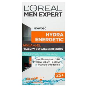 L'Oral Paris Men Expert Hydra Energetic 25+ Aqua-Gel przeciw byszczeniu skry 50ml - 2827387904